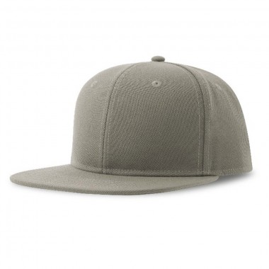 Бейсболка "SNAP BACK-S", 6 клиньев, пластик. застежка, серый, 100% перераб. полиэстер, 300 гр/м2
