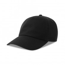 Бейсболка "DAD HAT-S FIVE", 5 клиньев, металлическая застежка, чёрный, 100% хлопок, 270 г/м2 Бейсболка "DAD HAT-S FIVE", 5 клиньев, металлическая застежка, чёрный, 100% хлопок, 270 г/м2