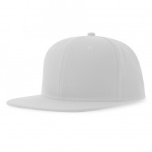 Бейсболка "SNAP BACK-S", 6 клиньев, пластик. застежка, белый, 100% перераб. полиэстер, 300 гр/м2