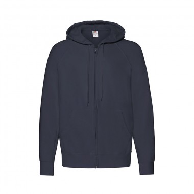 Толстовка без начеса LIGHTWEIGHT HOODED SWEAT JACKET 240, Темно-синий