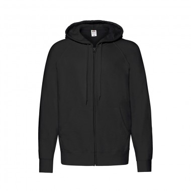 Толстовка без начеса LIGHTWEIGHT HOODED SWEAT JACKET 240, Черный