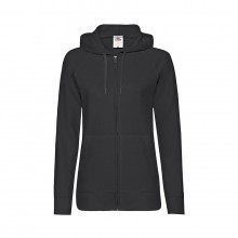 Толстовка женская без начеса LADIES LIGHTWEIGHT HOODED SWEAT 240, Черный Толстовка женская без начеса LADIES LIGHTWEIGHT HOODED SWEAT 240, Черный