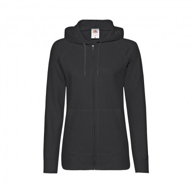 Толстовка женская без начеса LADIES LIGHTWEIGHT HOODED SWEAT 240, Черный