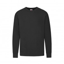 Свитшот без начеса LIGHTWEIGHT SET-IN SWEAT 240, Черный Свитшот без начеса LIGHTWEIGHT SET-IN SWEAT 240, Черный