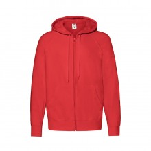 Толстовка без начеса LIGHTWEIGHT HOODED SWEAT JACKET 240, Красный Толстовка без начеса LIGHTWEIGHT HOODED SWEAT JACKET 240, Красный