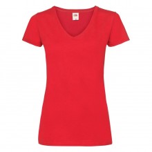Футболка "Lady-Fit V-Neck T", красный