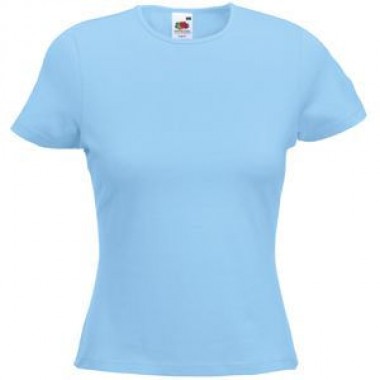 Футболка "Lady-Fit Crew Neck T", голубой