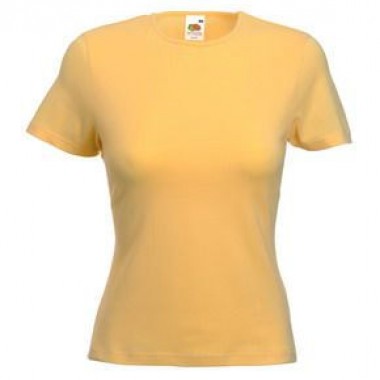 Футболка "Lady-Fit Crew Neck T", желтый
