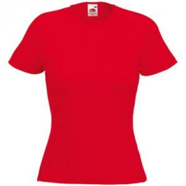 Футболка "Lady-Fit Crew Neck T", красный