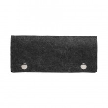 Ключница FELTY 10 х 17,3 см, темно-серый, RPET фетр Ключница FELTY 10 х 17,3 см, темно-серый, RPET фетр