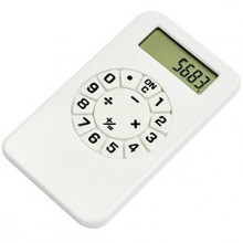 Калькулятор; белый; 5,8х10,2х0,8 см; пластик; тампопечать