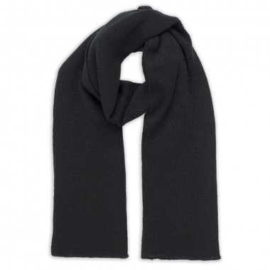 Шарф вязаный двойной "WIND SCARF"_черный,100% акрил