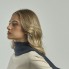 Шарф вязаный двойной "WIND SCARF-S", тёмно-серый,100% переработанный полиэстер