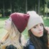 Шапка вязаная двойная "Wind", с отворотом_белый,100% акрил