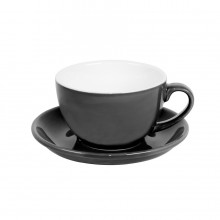 Чайная/кофейная пара CAPPUCCINO, черный, 260 мл, фарфор Чайная/кофейная пара CAPPUCCINO, черный, 260 мл, фарфор