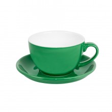 Чайная/кофейная пара CAPPUCCINO, зеленый, 260 мл, фарфор Чайная/кофейная пара CAPPUCCINO, зеленый, 260 мл, фарфор