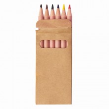 Цветные карандаши мини TINY,6 цветов, дерево, картон Цветные карандаши мини TINY,6 цветов, дерево, картон