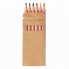 Цветные карандаши мини TINY,6 цветов, дерево, картон