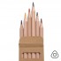 Цветные карандаши KINDERLINE small,6 цветов, дерево, картон