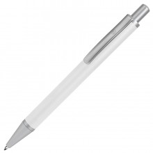 CLASSIC, ручка шариковая, белый/серебристый, металл, черная паста
