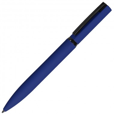 MIRROR BLACK, ручка шариковая, темно-синий, металл, софт- покрытие. черные чернила