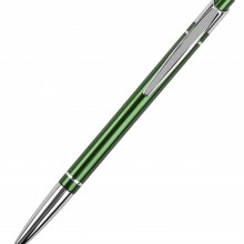 SHAPE, ручка шариковая, темно-зеленый/хром, анодированный алюминий/пластик