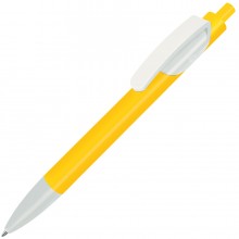 TRIS, ручка шариковая, желтый/белый, пластик