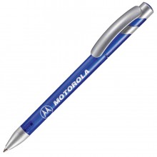 MANDI SAT, ручка шариковая, синий/серебристый, пластик