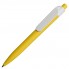 Ручка шариковая N16 soft touch, желтый, пластик, цвет чернил синий