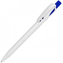 Ручка шариковая TWIN WHITE, белый/синий, пластик Ручка шариковая TWIN WHITE, белый/синий, пластик