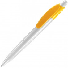 X-8, ручка шариковая, желтый/белый, пластик