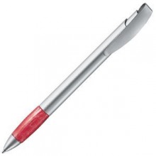 X-9 SAT, ручка шариковая, красный/серебристый, металл/пластик