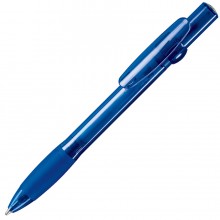 ALLEGRA LX, ручка шариковая с грипом, прозрачный синий, пластик