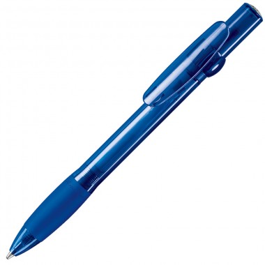 ALLEGRA LX, ручка шариковая с грипом, прозрачный синий, пластик