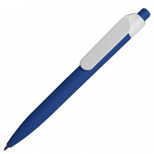 Ручка шариковая N16 soft touch, синий, пластик, цвет чернил синий Ручка шариковая N16 soft touch, синий, пластик, цвет чернил синий