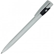KIKI ECOLINE, ручка шариковая, серый/черный, экопластик