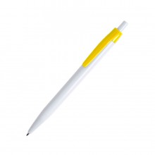 KIFIC, ручка шариковая, белый/желтый, пластик