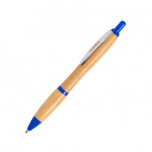 DAFEN, ручка шариковая, синий, бамбук, пластик, металл