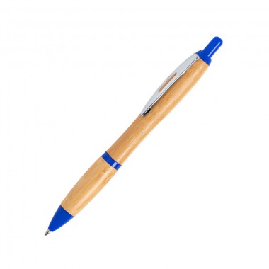 DAFEN, ручка шариковая, синий, бамбук, пластик, металл