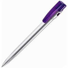 KIKI SAT, ручка шариковая, сиреневый/серебристый, пластик