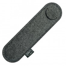 Футляр для одной ручки FELTY 16х4,5 см, темно-серый, RPET фетр Футляр для одной ручки FELTY 16х4,5 см, темно-серый, RPET фетр