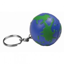 Брелок-антистресс "Земной шар"; D=4 см; вспененный каучук; лазерная гравировка