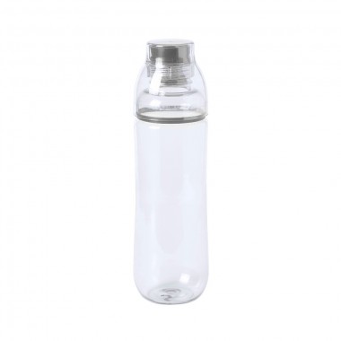 Бутылка для воды FIT, 700 мл; 24,5х7,4см, прозрачный с серым, пластик rPET