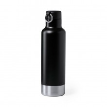 Бутылка для воды PERNAL, чёрный, 750 мл, нержавеющая сталь