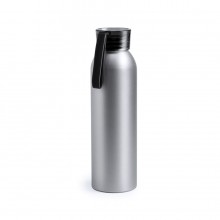Бутылка для воды TUKEL, черный, 650 мл, алюминий, резина