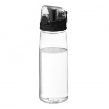 Бутылка для воды FLASK, 800 мл; 25,2х7,7см, прозрачный, пластик
