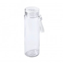 Бутылка для воды HELUX, 420 мл, стекло, прозрачный, белый