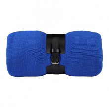 Плед "Belt"; синий; 130 х 180 см; 100% акрил, с ремнем Плед "Belt"; синий; 130 х 180 см; 100% акрил, с ремнем