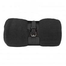 Плед "Belt"; чёрный; 130 х 180 см; 100% акрил, с поясом Плед "Belt"; чёрный; 130 х 180 см; 100% акрил, с поясом