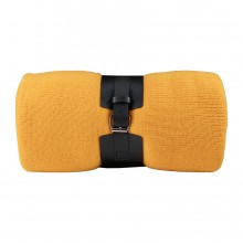 Плед "Belt"; жёлтый; 130 х 180 см; 100% акрил, с поясом Плед "Belt"; жёлтый; 130 х 180 см; 100% акрил, с поясом
